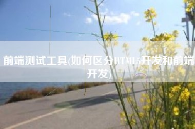 前端测试工具(如何区分HTML5开发和前端开发)