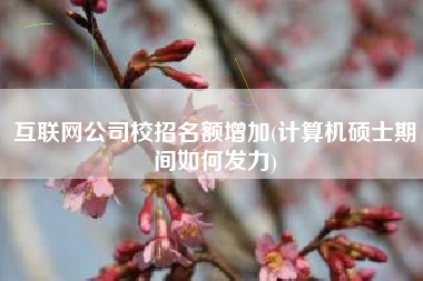 互联网公司校招名额增加(计算机硕士期间如何发力)