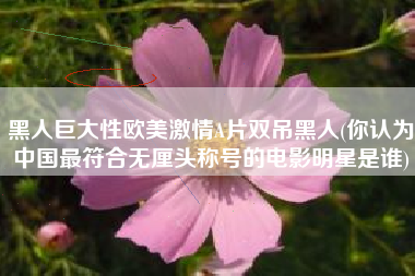 黑人巨大性欧美激情A片双吊黑人(你认为中国最符合无厘头称号的电影明星是谁)
