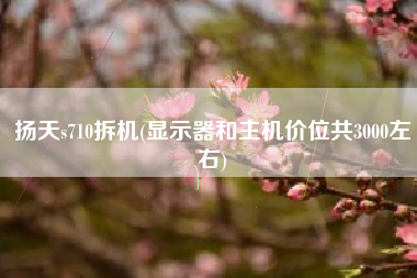 详细阅读:扬天s710拆机(显示器和主机价位共3000左右) 扬天s710拆机(显示器和主机价位共3000左右)
