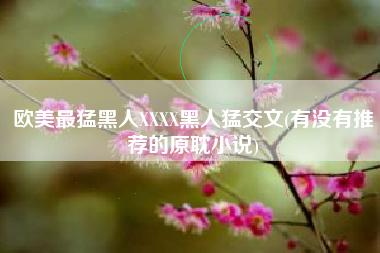 欧美最猛黑人XXXX黑人猛交文(有没有推荐的原耽小说)