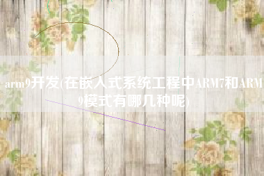 arm9开发(在嵌入式系统工程中ARM7和ARM9模式有哪几种呢)