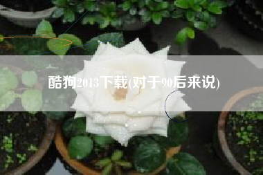 酷狗2013下载(对于90后来说)
