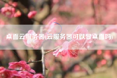 桌面云服务器(云服务器可以显桌面吗)
