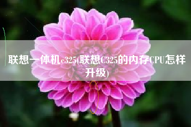联想一体机c325(联想C325的内存CPU怎样升级)