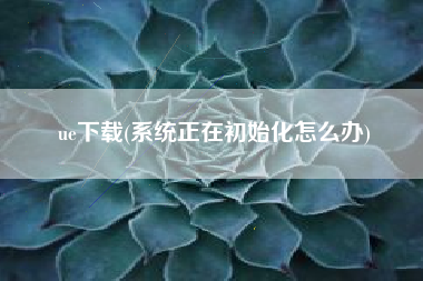 ue下载(系统正在初始化怎么办)