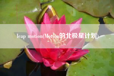 leap motion(Motion的北极星计划)