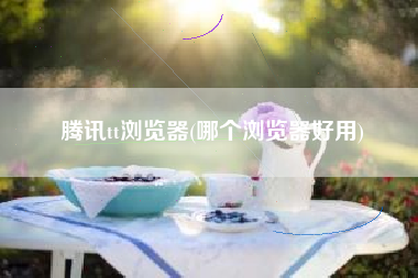 腾讯tt浏览器(哪个浏览器好用)