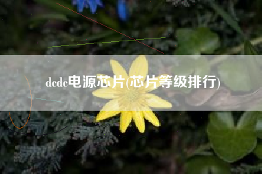 dcdc电源芯片(芯片等级排行)