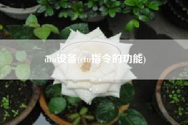dtu设备(ctu指令的功能)