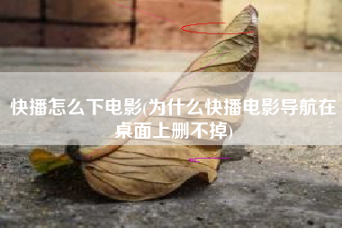 快播怎么下电影(为什么快播电影导航在桌面上删不掉)