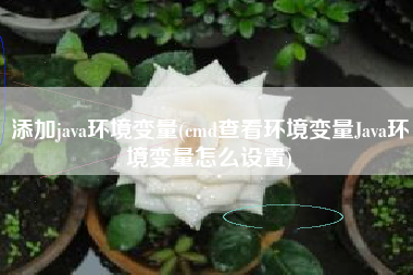添加java环境变量(cmd查看环境变量Java环境变量怎么设置)