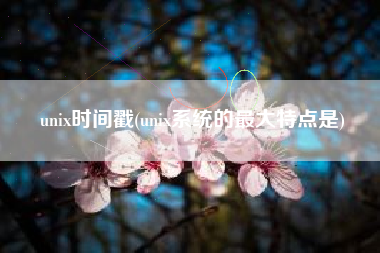unix时间戳(unix系统的最大特点是)
