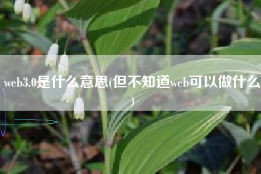 web3.0是什么意思(但不知道web可以做什么)