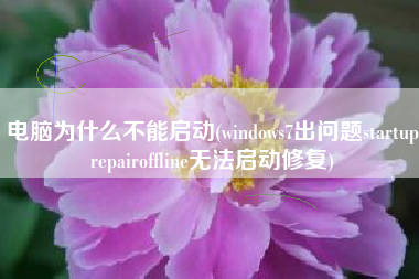 电脑为什么不能启动(windows7出问题startuprepairoffline无法启动修复)