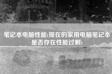 笔记本电脑性能(现在的家用电脑笔记本是否存在性能过剩)