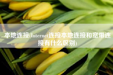 本地连接(Internet连接本地连接和宽带连接有什么区别)