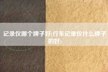 记录仪哪个牌子好(行车记录仪什么牌子的好)