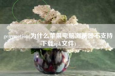 genymotion(为什么苹果电脑浏览器不支持下载apk文件)