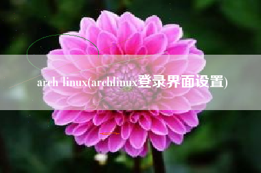 arch linux(archlinux登录界面设置)