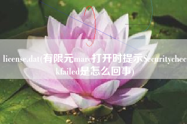license.dat(有限元marc打开时提示Securitycheckfailed是怎么回事)