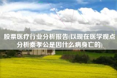 股票医疗行业分析报告(以现在医学观点分析秦孝公是因什么病身亡的)
