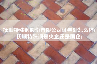 抚顺特殊钢股份有限公司证券处怎么样(抚顺特殊钢是央企还是国企)
