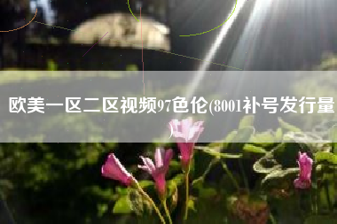 欧美一区二区视频97色伦(8001补号发行量)