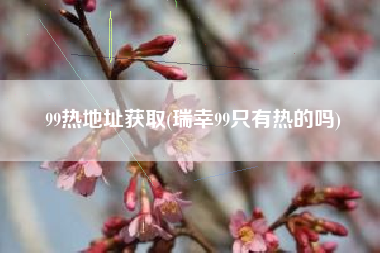 99热地址获取(瑞幸99只有热的吗)