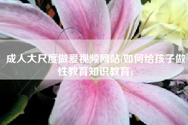 成人大尺度做爰视频网站(如何给孩子做性教育知识教育)