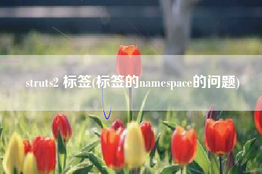 struts2 标签(标签的namespace的问题)