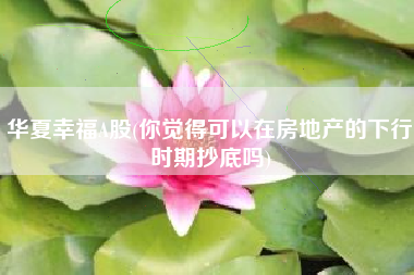 华夏幸福A股(你觉得可以在房地产的下行时期抄底吗)