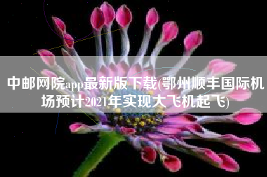 中邮网院app最新版下载(鄂州顺丰国际机场预计2021年实现大飞机起飞)