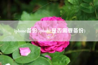 iphone备份(iphone是否需要备份)