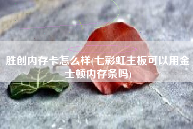 胜创内存卡怎么样(七彩虹主板可以用金士顿内存条吗)