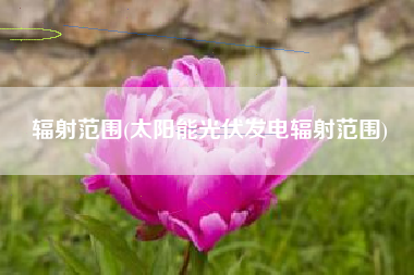 辐射范围(太阳能光伏发电辐射范围)
