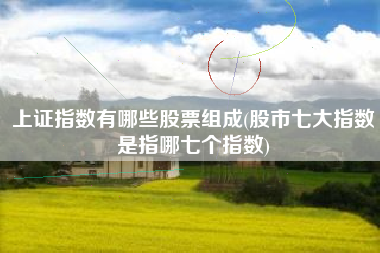 上证指数有哪些股票组成(股市七大指数是指哪七个指数)