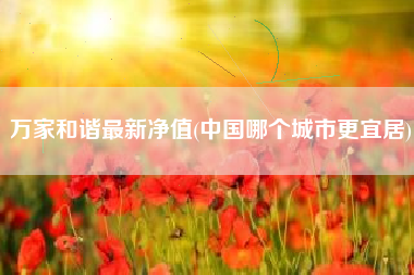万家和谐最新净值(中国哪个城市更宜居)