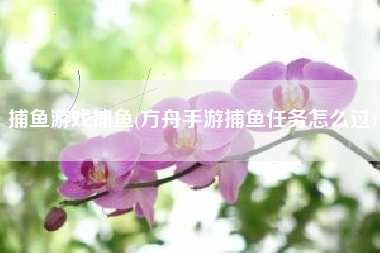 捕鱼游戏捕鱼(方舟手游捕鱼任务怎么过)