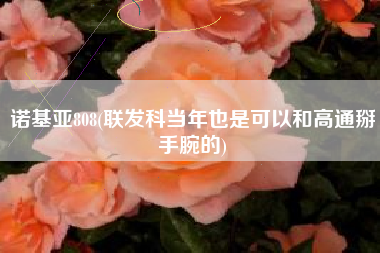 诺基亚808(联发科当年也是可以和高通掰手腕的)