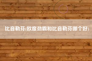 详细阅读:比音勒芬(欧度劲霸和比音勒芬哪个好) 比音勒芬(欧度劲霸和比音勒芬哪个好)