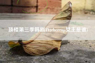 顶楼第三季韩剧TV(cheerup女主是谁)