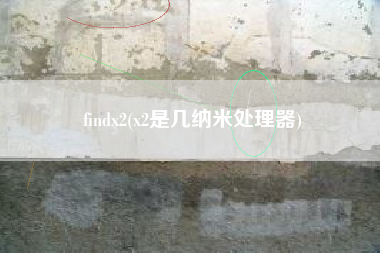findx2(x2是几纳米处理器)