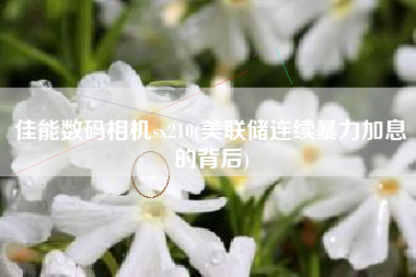 佳能数码相机sx210(美联储连续暴力加息的背后)