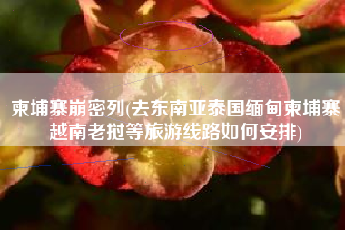 柬埔寨崩密列(去东南亚泰国缅甸柬埔寨越南老挝等旅游线路如何安排)