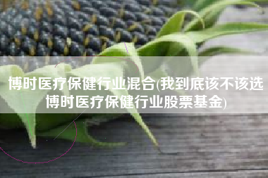 博时医疗保健行业混合(我到底该不该选博时医疗保健行业股票基金)