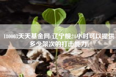 180003天天基金网(辽宁舰24小时可以提供多少架次的打击能力)