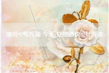 油价92号汽油 今天(安顺油价92号汽油)