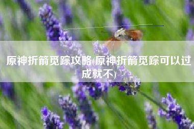 原神折箭觅踪攻略(原神折箭觅踪可以过成就不)