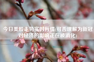 今日美股走势实时行情(可否理解为新冠对经济的影响正在被消化)